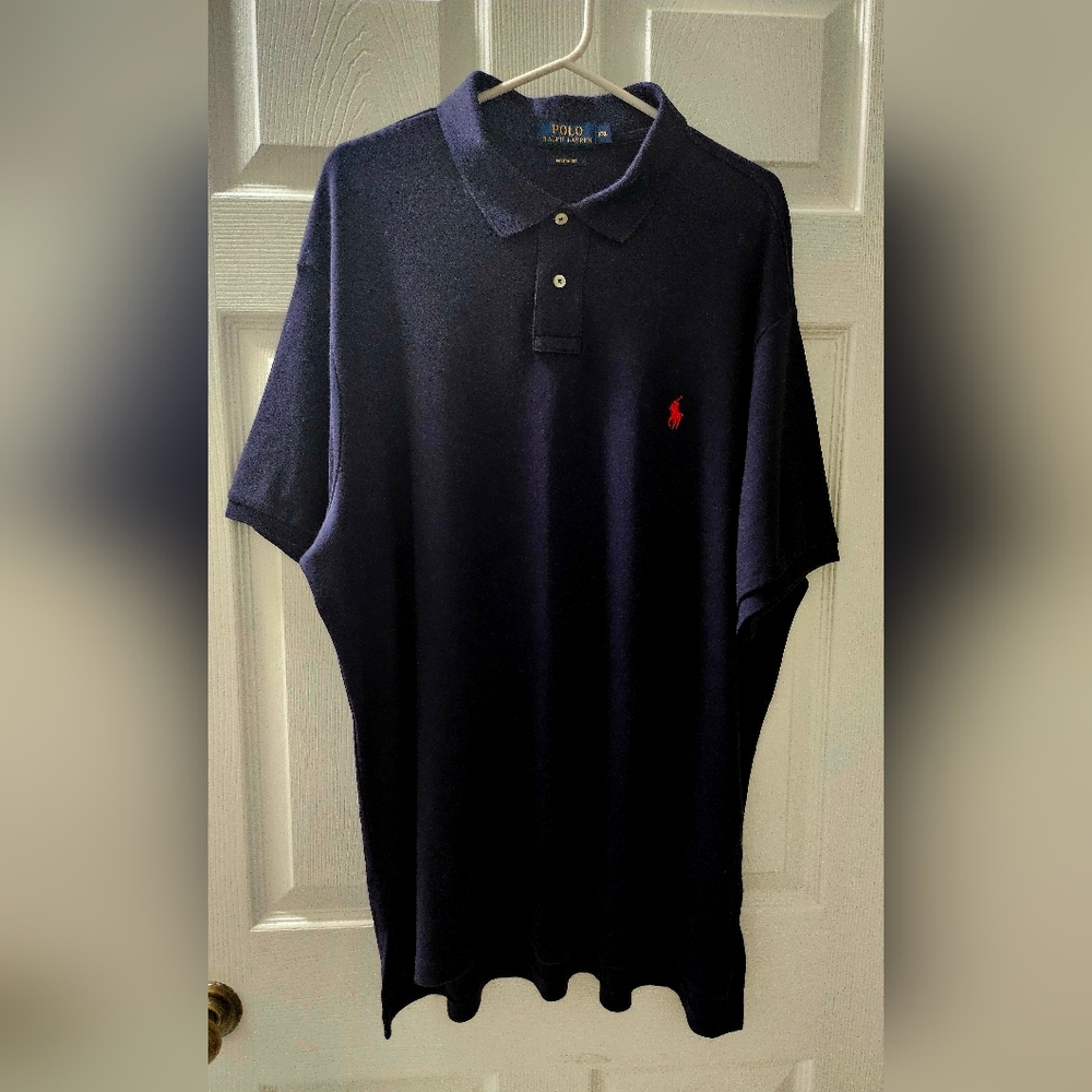 Polo by Ralph Lauren Blue Polo Shirt Custom Fit XXL
